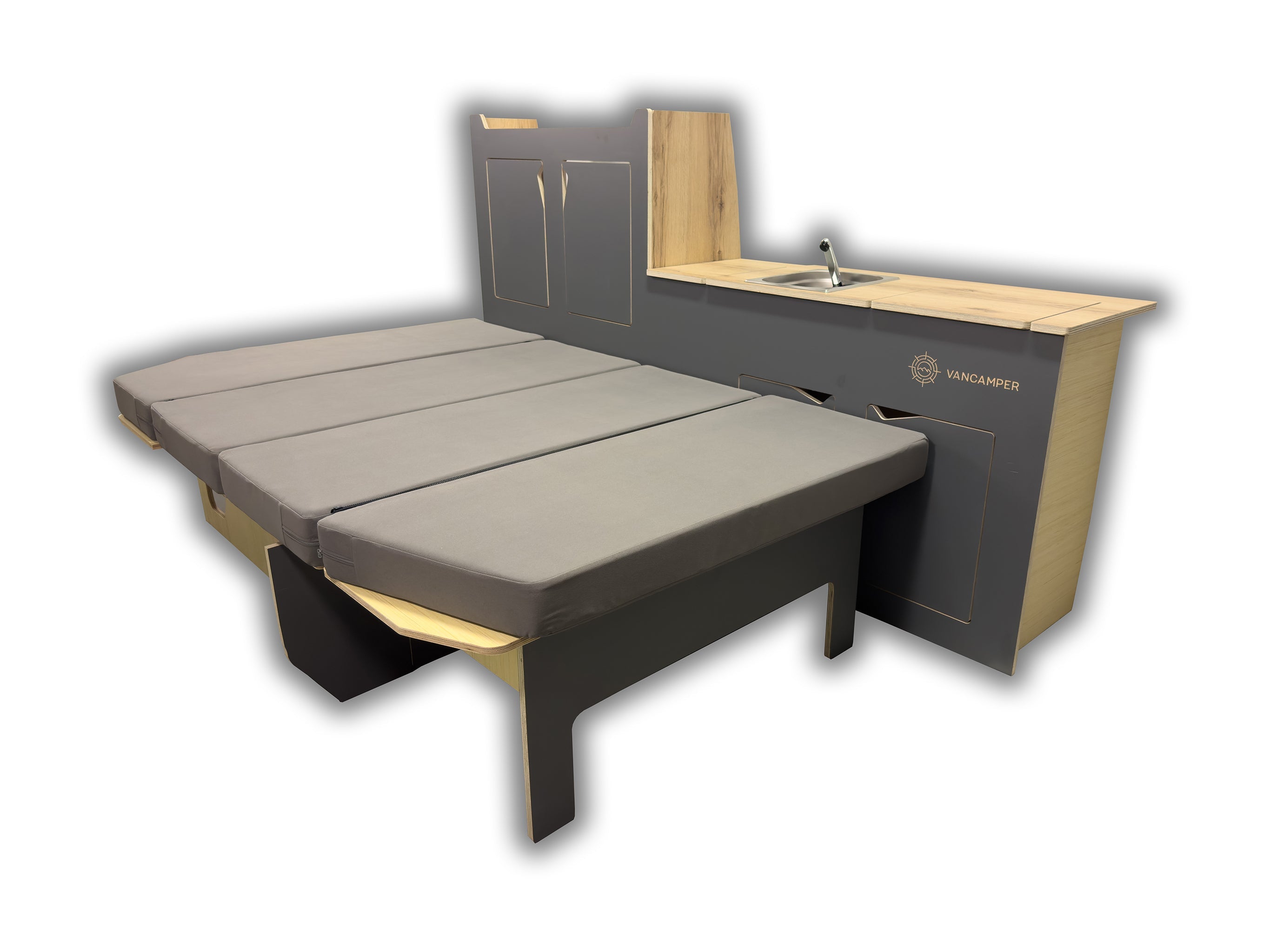 GO-EASY - Camper Kit Grafiet/Eik