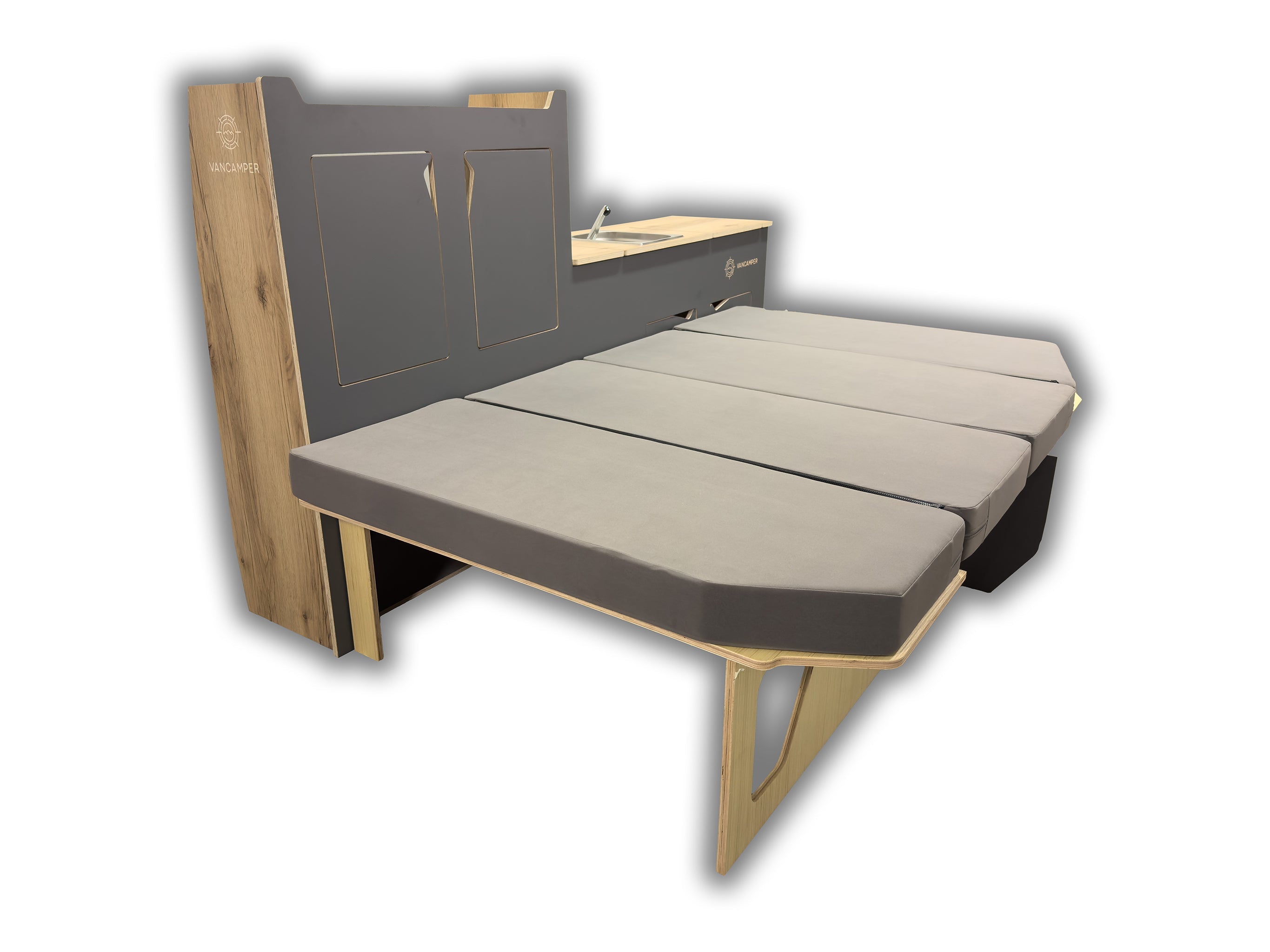 GO-EASY - Camper Kit Grafiet/Eik