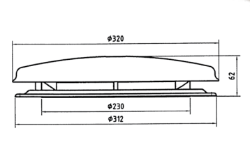 DUO-FLOW Dakventilator 12V